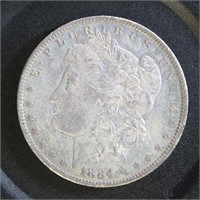 US Coins 1884-O Morgan Silver Dollar, circulated