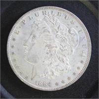 US Coins 1884-O Morgan Silver Dollar, circulated