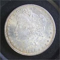 US Coins 1886 Morgan Silver Dollar, circulated