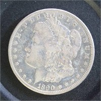 US Coins 1890-CC Morgan Silver Dollar, circulated