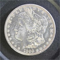 US Coins 1890-S Morgan Silver Dollar, circulated
