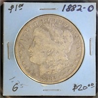 US Coins 1882-O Morgan Silver Dollar, circulated