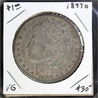US Coins 1897-O Morgan Silver Dollar, circulated