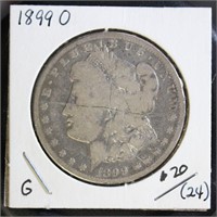 US Coins 1899-O Morgan Silver Dollar, circulated