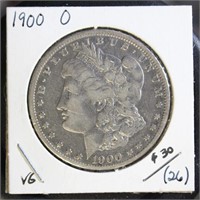 US Coins 1900-O Morgan Silver Dollar, circulated