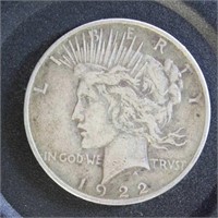 US Coins 1923 Peace Silver Dollar, circulated