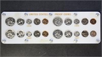 US Coins 1958-1961 Four Silver Proof Sets in old C