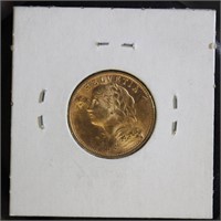 Switzerland Coins 1927 20 Franc Gold Coin, uncircu