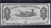 South Carolina Railroad Company, Fare Ticket 1873,