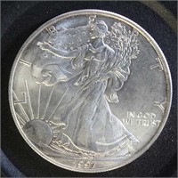 US Coins 1997 Silver Eagle, circulated