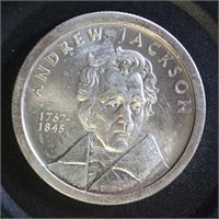 US Coins Andrew Jackson Silver Round - One Ounce .