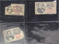 US Paper Money small group lot including CSA & Fra