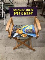 Camel Smokin Joes Wood and Canvas Chair