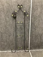 Wrought Iron Hanging Display with Leaves