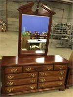 Lea Wood Dresser with Mirror