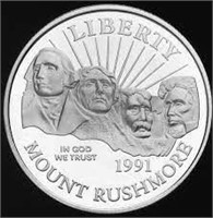 1991-S Commemorative US Half Dollar Coin - Graded