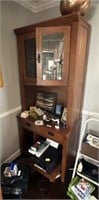 Office Bookcase w/ Doors and Pull-Out Shelf