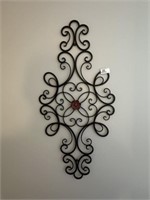Metal Scrolled Wall Plaque