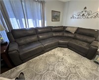 Curved Reclining Sectional Sofa