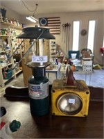 Propane Fuel Lantern & Vintage Flashlight