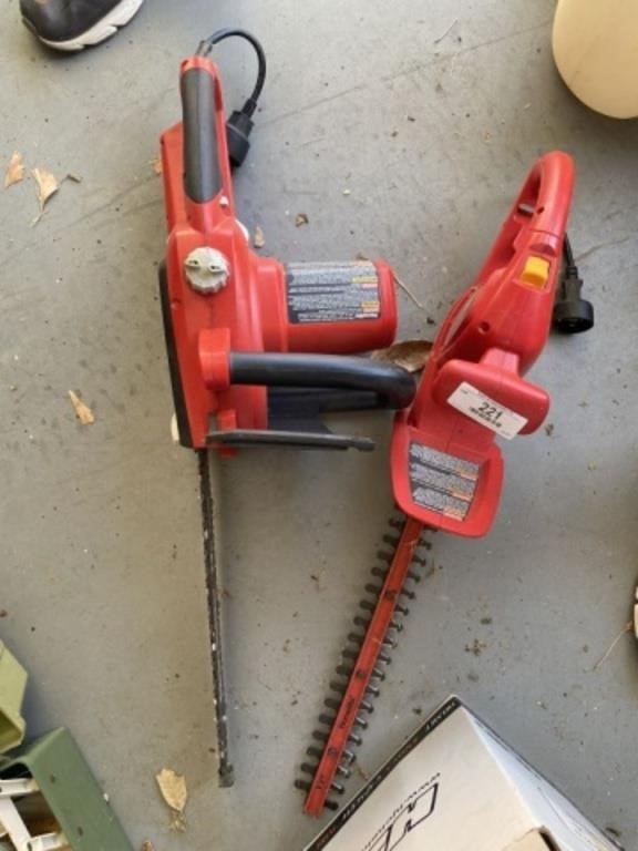 Electric Chain Saw & Hedge Trimmers