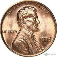 1973 US Penny Lincoln One Cent Coin - PR-70