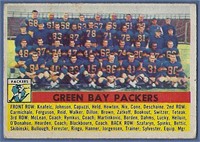 1956 Topps #7 Green Bay Packers Team Card