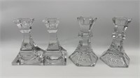 Crystal Candlestick Holders, Villeroy & Boch 5”