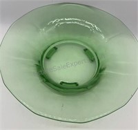 Green Glass Bowl 12”x3”