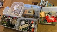 Huge lot of Christmas Items, Garlands, Lights,