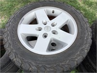 4-BF GOODRICH A/T TIRES W/RIMS