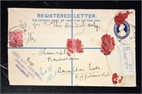 India Stamps India Registered Letter Envelope