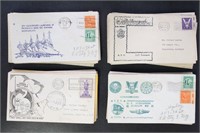 US Stamps Navy Covers 1930s-1940s, many World War