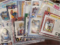 Disney Patch Collection on pages, a few dozen patc