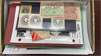 Worldwide Stamps Accumulation in Cigar Box, late 1