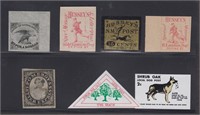 US Stamps Locals Accumulation on card, mint group