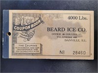 Beard Ice Coupon Book 4000 pounds complete booklet