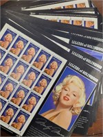 US Stamps FACE VALUE $140.80 Sheets x22 Marilyn Mo