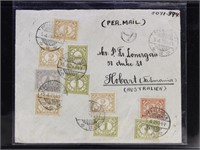 Netherlands Indies Stamps on Cover to Tasmania, Au