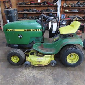 John Deere 160 Riding Mower, Starts with Ether