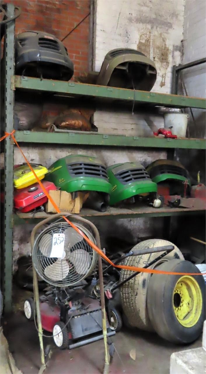 Shelving Included: Rope, Tanks, Old Bikes, Rakes,