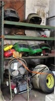 Shelving Included: Rope, Tanks, Old Bikes, Rakes,