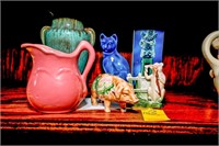 (1) Ceramic Toothpick Holder Pig, (1) Ceramic Pig