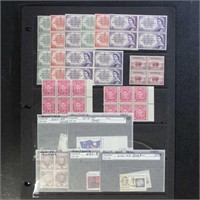 Australia Stamps on dealer cards & pages, mostly M