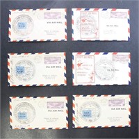 US Stamps Covers, Six 1931 AM 9 First Flight Cover