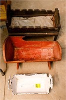 3-Wooden Doll Beds