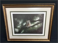Bob Timberlake LE Saw-Whet Owl In Cedar Print