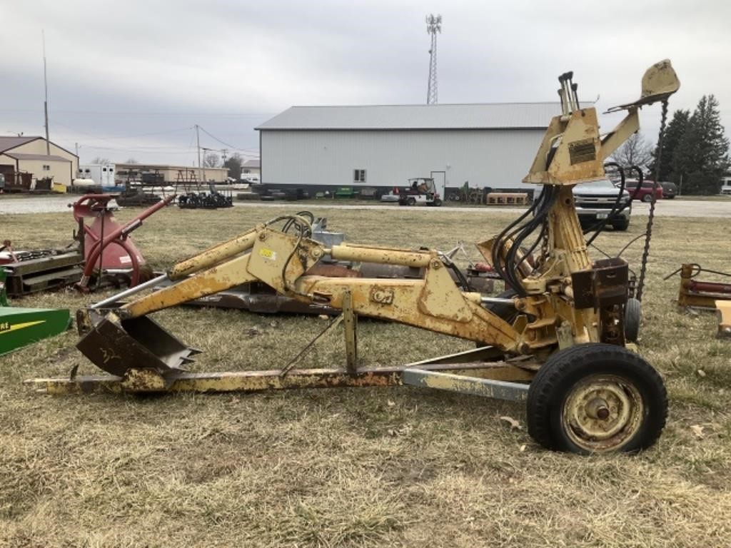 3-pt Backhoe on Trailer - 16-in Bucket