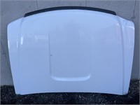 White truck hood