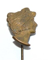 Art Nouveau Gibson Girl Stickpin c.1900's